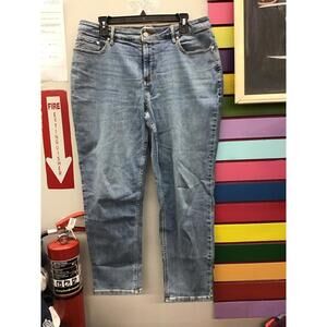 Anybody casual basic denim boyfriend ankle jeans 14 reg vintage wash new qvc